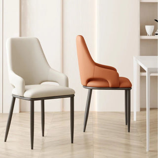 Sedia Moderna Diversi Colori Foderata Ecopelle Imbottitura Comoda Arredamento Casa Cucina Salotto-INTERIOR DREAM DESIGN