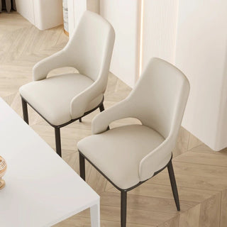 Sedia Moderna Diversi Colori Foderata Ecopelle Imbottitura Comoda Arredamento Casa Cucina Salotto-INTERIOR DREAM DESIGN