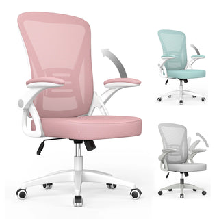 Sedia Ruote Girevoli 360° Supporto Lombare Regolabile Lavoro Ergonomica Ufficio Accessori - INTERIOR DREAM DESIGN