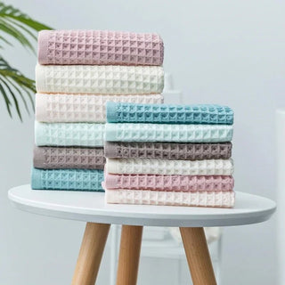 Set 2 Asciugamani Cotone Poliestere Bagno Colori Pastello Peso 80gr Accessori Casa - INTERIOR DREAM DESIGN