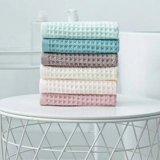 Set 2 Asciugamani Cotone Poliestere Bagno Colori Pastello Peso 80gr Accessori Casa - INTERIOR DREAM DESIGN