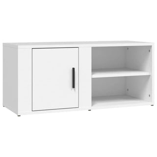 Set 2 Mobili TV Salotto Bianco Ampio Spazio Archiviazione Cassetti Comodo Elegante Legno Resistente Accessori Arredamento Casa - INTERIOR DREAM DESIGN