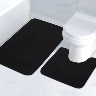 Set 2 Tappetini Bagno Diverse Dimensioni Colori Morbido Memory Foam PVC Microfibra Accessori Casa-INTERIOR DREAM DESIGN