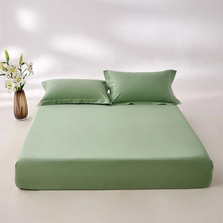 Set 3 Prezzi Lenzuola Letto Camera Cotone Egiziano Federe Lenzuolo Angolare Angolo Diversi Colori Pastello-INTERIOR DREAM DESIGN