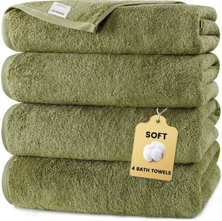 Set 4 Asciugamani Cotone Diversi Colori Media Dimensione Accessori Bagno Tessili Arredo-INTERIOR DREAM DESIGN