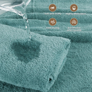 Set 4 Asciugamani Cotone Diversi Colori Media Dimensione Accessori Bagno Tessili Arredo-INTERIOR DREAM DESIGN