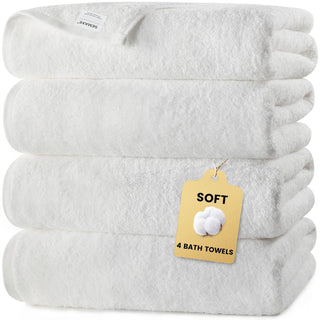 Set 4 Asciugamani Cotone Diversi Colori Media Dimensione Accessori Bagno Tessili Arredo-INTERIOR DREAM DESIGN