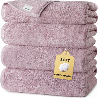 Set 4 Asciugamani Cotone Diversi Colori Media Dimensione Accessori Bagno Tessili Arredo-INTERIOR DREAM DESIGN