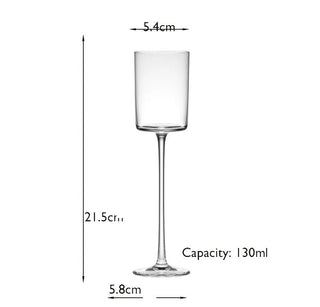 Set 4 Bicchieri Alti Calice Champagne Vetro Capacità 130ml Arredamento Stoviglie Casa Cucina-INTERIOR DREAM DESIGN