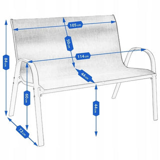 Set 4 Pezzi Sedie Tavolino Vetro Temperato Resistente Poltrona Diversi Colori Struttura Ferro-INTERIOR DREAM DESIGN