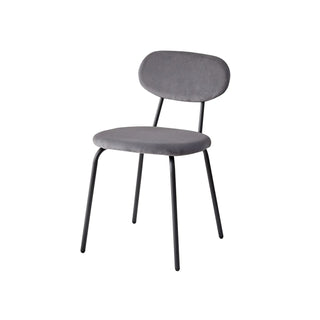 Set 4 Sedie Stile Nordico Stile Comode Decorazione Casa Nere Grigie Salotto Cucina Utili Resistenti Metallo-INTERIOR DREAM DESIGN