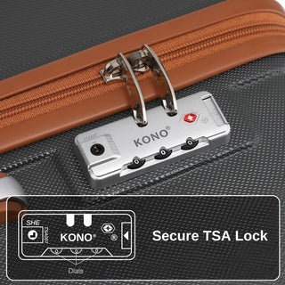 Set 6 Valigie Trolley Borsone Beauty Case Pochette Borsa Diverse Dimensioni Plastica Rigida-INTERIOR DREAM DESIGN