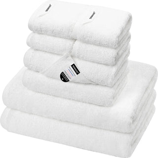 Set 8 Asciugamani Bagno Diversi Colori Dimensioni Cotone Comodo Morbido Delicato-INTERIOR DREAM DESIGN