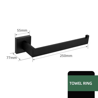 Set Accessori Bagno Nero Decorazione Bagno Design Elegante Diversi Modelli Accessori Arredo-INTERIOR DREAM DESIGN