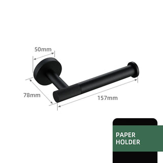 Set Accessori Bagno Nero Decorazione Bagno Design Elegante Diversi Modelli Accessori Arredo-INTERIOR DREAM DESIGN