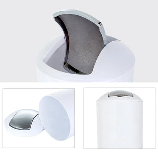 Set Accessori Bagno Plastica Resistente 6 Pezzi Inclusi Scopino Pattumiera Dispenser Sapone Spazzolino Organizzazione Bagno - INTERIOR DREAM DESIGN