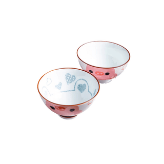 Set Ciotole Colorate Ceramica Fantasiose Divertenti Cucina Pranzo Carine Portatili-INTERIOR DREAM DESIGN