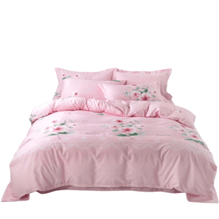 Set Copri Letto Decorazione Camera Diverse Colorazioni Modello Floreale Diverse Dimensioni Arredo-INTERIOR DREAM DESIGN