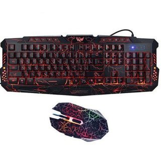 Set Gaming J10 Tastiera Mouse Retro Illuminati USB - INTERIOR DREAM DESIGN
