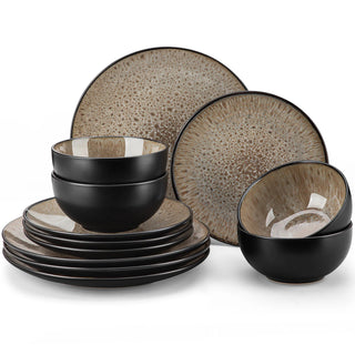 Set Piatti Materiale Ceramica Decorazione Tavolo Design Moderno Arredo Alimenti Design-INTERIOR DREAM DESIGN