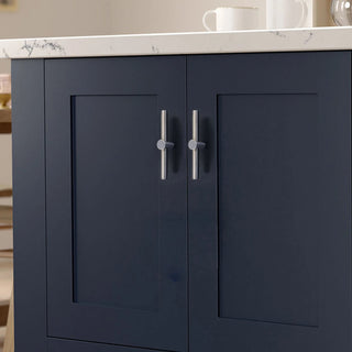 Set Pomelli 4 Pezzi Argento Oro Forma Orizzontale Verticale Ottone Opaco-INTERIOR DREAM DESIGN