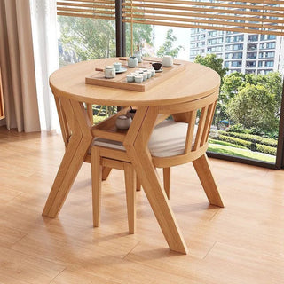 Set Sedia Tavolo Diversi Colori Legno Singolari Salotto Pratico Elegante Artistico-INTERIOR DREAM DESIGN