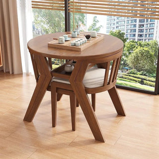 Set Sedia Tavolo Diversi Colori Legno Singolari Salotto Pratico Elegante Artistico-INTERIOR DREAM DESIGN