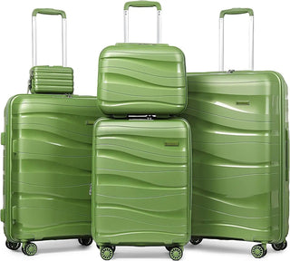 Set Valigie Viaggio 5 pezzi Resistente Guscio Rigido Diverse Colorazioni - INTERIOR DREAM DESIGN