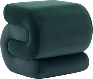 Sgabello Forma Particolare Innovativa Poggiapiedi Velluto Legno Imbottitura-INTERIOR DREAM DESIGN