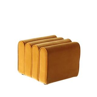 Sgabello Forma Quadrata Design Moderno Colori Vivaci Decorazione Salotto Casa-INTERIOR DREAM DESIGN