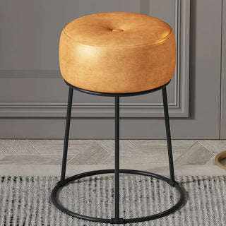 Sgabello Materiale Ecopelle Diverse Colorazioni Arredo Casa Design Moderno Resistente Comodo-INTERIOR DREAM DESIGN