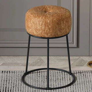 Sgabello Materiale Ecopelle Diverse Colorazioni Arredo Casa Design Moderno Resistente Comodo-INTERIOR DREAM DESIGN