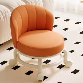 Sgabello Materiale Ecopelle Piccola Sedia Diverse Colorazioni Arredo Casa Resistente Moderno-INTERIOR DREAM DESIGN