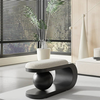 Sgabello Materiale Legno Comodo Elegante Resistente Arredo Salotto Design Creativo-INTERIOR DREAM DESIGN