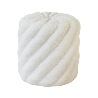 Sgabello Materiale Peluche Diverse Colorazioni Comodo Resistente Design Creativo Arredo Salotto-INTERIOR DREAM DESIGN