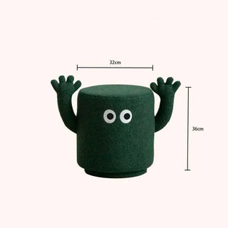 Sgabello Materiale Peluche Diverse Colorazioni Sgabello Design Creativo Arredo Casa Moderno-INTERIOR DREAM DESIGN