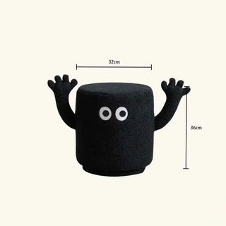 Sgabello Materiale Peluche Diverse Colorazioni Sgabello Design Creativo Arredo Casa Moderno-INTERIOR DREAM DESIGN