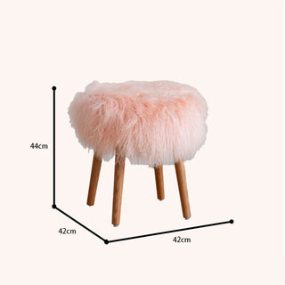 Sgabello Materiale Peluche Diversi Modelli Sgabello Resistente Decorazione Casa Moderno-INTERIOR DREAM DESIGN