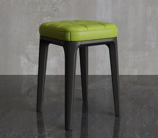 Sgabello Materiale Plastica Rigida Ecopelle Diverse Colorazioni Arredo Casa Moderno Comodo-INTERIOR DREAM DESIGN