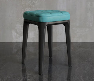 Sgabello Materiale Plastica Rigida Ecopelle Diverse Colorazioni Arredo Casa Moderno Comodo-INTERIOR DREAM DESIGN