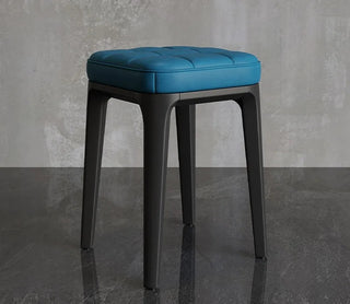Sgabello Materiale Plastica Rigida Ecopelle Diverse Colorazioni Arredo Casa Moderno Comodo-INTERIOR DREAM DESIGN