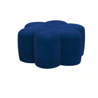 Sgabello Materiale Tessuto Diverse Colorazioni Arredo Casa Modello Fiore Design Moderno-INTERIOR DREAM DESIGN