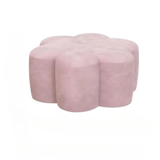 Sgabello Materiale Tessuto Diverse Colorazioni Arredo Casa Modello Fiore Design Moderno-INTERIOR DREAM DESIGN