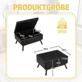 Sgabello Materiale Tessuto Diverse Colorazioni Grandi Capacità Comodo Salva Spazio Arredo Casa-INTERIOR DREAM DESIGN