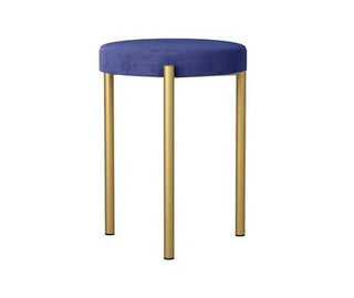 Sgabello Materiale Velluto Metallo Diverse Colorazioni Resistente Arredo Casa Elegante-INTERIOR DREAM DESIGN