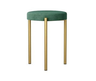 Sgabello Materiale Velluto Metallo Diverse Colorazioni Resistente Arredo Casa Elegante-INTERIOR DREAM DESIGN