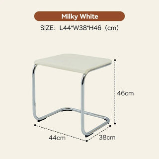 Sgabello Piccole Dimensioni Diversi Colori Materiale Plastica Metallo Trasparente Effetto Vetro-INTERIOR DREAM DESIGN