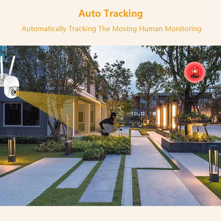 Sicurezza Protezione Casa Videocamera Sorveglianza Allarme 5MP Rotazione 360°-INTERIOR DREAM DESIGN