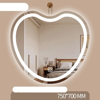 Specchio Forma Cuore LED Grandi Dimensioni Decorazione Casa Illuminazione-INTERIOR DREAM DESIGN