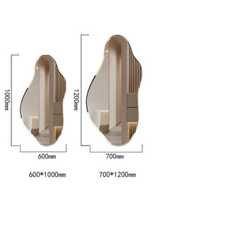 Specchio Forma Irregolare Luci Incluse Calde Fredde Diverse Dimensioni Arredamento Decorazione Casa-INTERIOR DREAM DESIGN